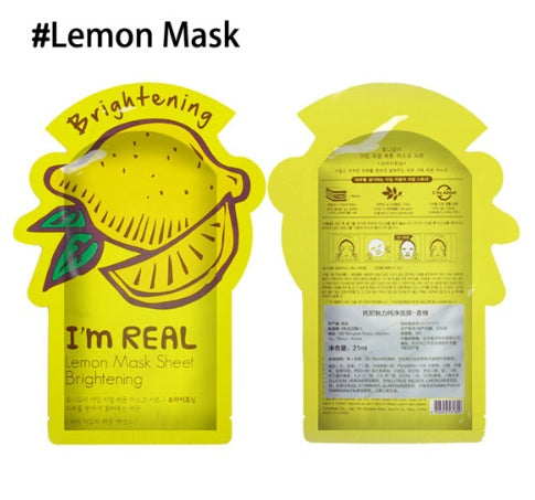 I'm REAL Skin Care Food Sheet Face Mask Moisturizing Oil Control Whitening Shrink Pores Korean Facial Mask tony moly Cosmetics