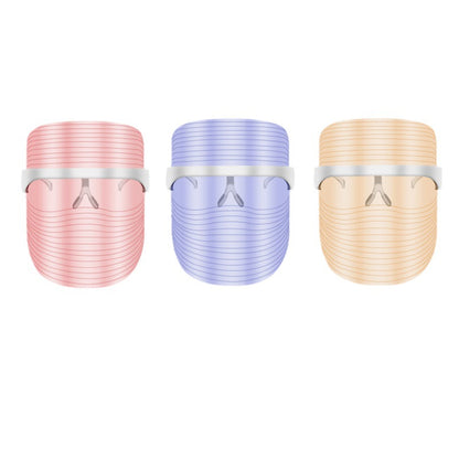 LED Three-color Beauty Mask Household Face Acne Removing Photon Skin Rejuvenation Skin Whitening And Spots Lightening Beauty Apparatus